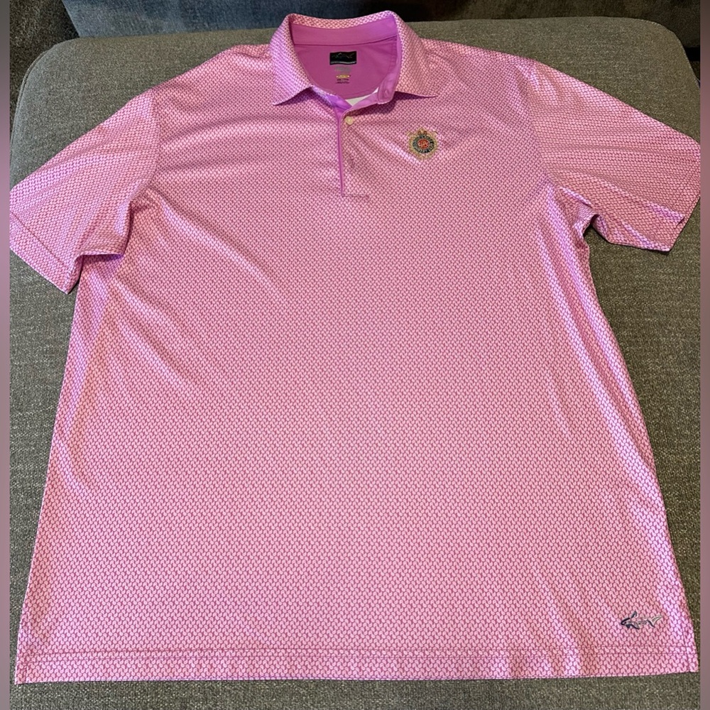 Greg Norman Pine Lakes Country Club Polo Size XXL Pink Pre-owned